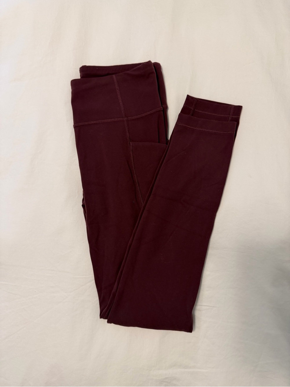 Athleta Girls Maroon High-Rise Leggings